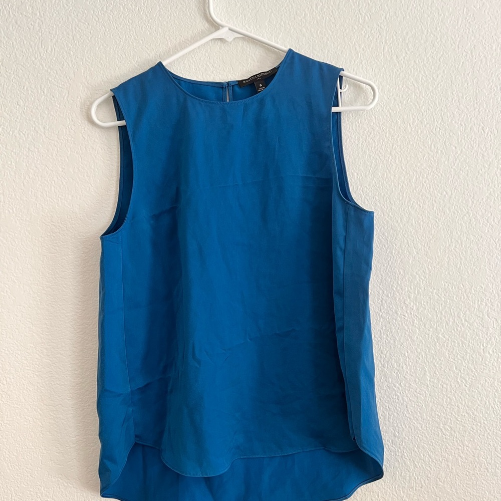 Banana Republic Blue Sleeveless Tank Top